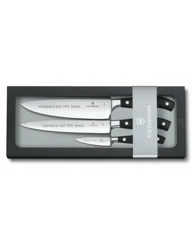 Personalisierbares Victorinox Grand Maître Kochmesser-Set, 3-teilig