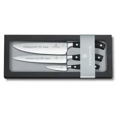 Personalisierbares Victorinox Grand Maître Kochmesser-Set, 3-teilig