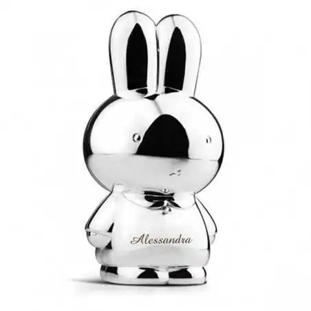 Versilberte Spardose Miffy