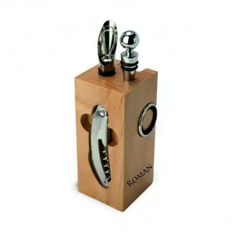 Wein Accessoires-Set Buche Block