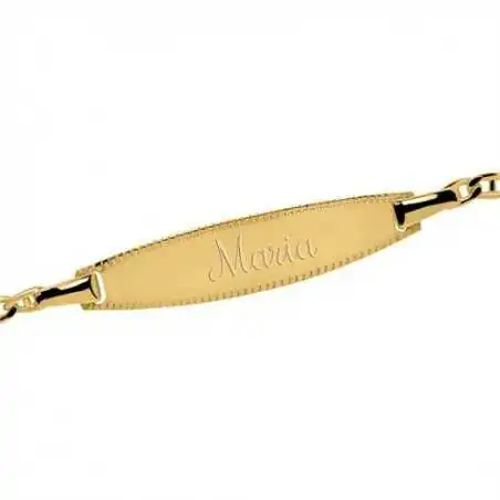 personalisierbares Armband aus 375er Gold