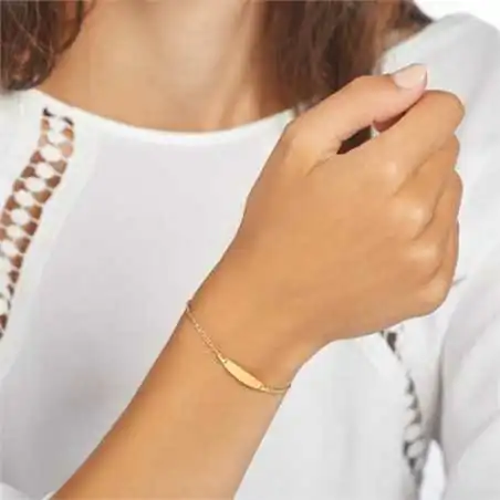 personalisierbares Armband aus 375er Gold