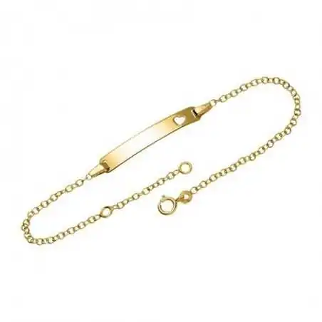 Armband aus 375er Gold mit Herz