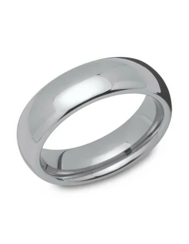 Eleganter Wolframring Zara mit Gravur